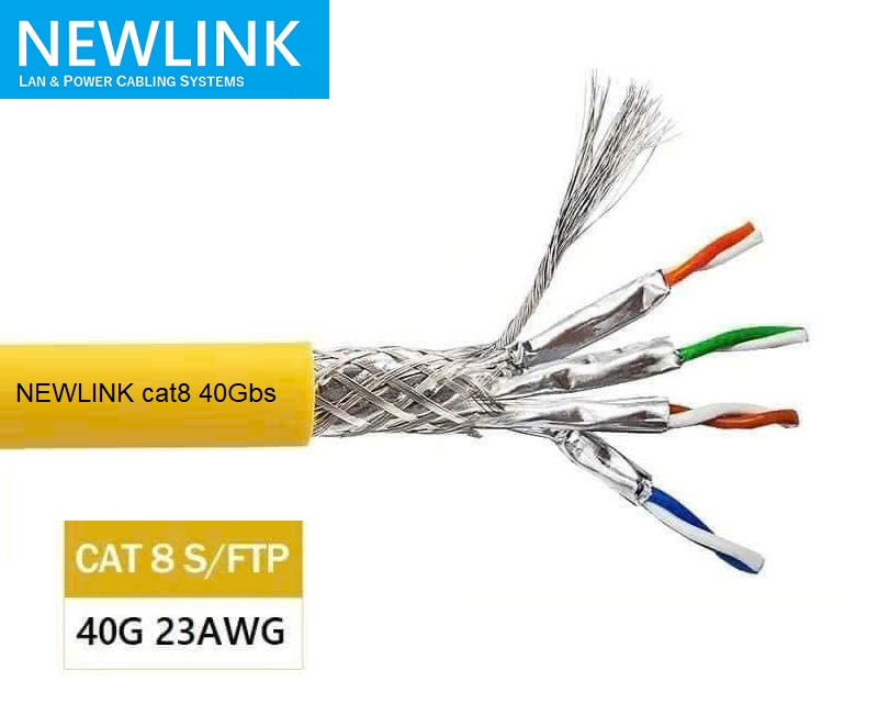 Dây, Cáp mạng NEWLINK CAT8 S/FTP 100M cao cấp